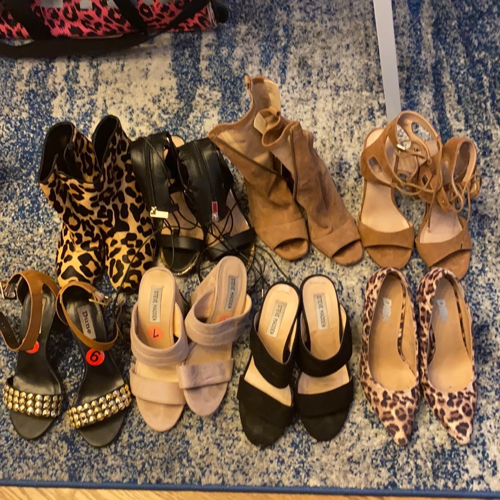 Shoes and more shoes size 6 to 6.5 they are all in a bundle 8 pair for $70.00